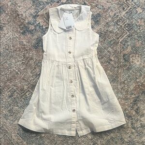 H&M Cream Button-Down Kids Dress